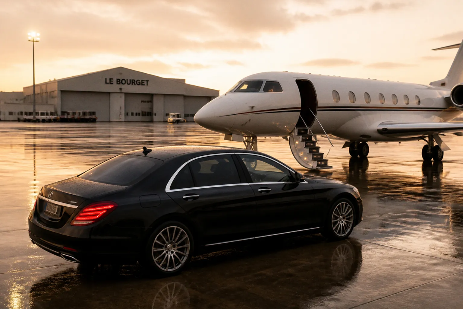 Accès tarmac au Bourget en chauffeur privé : est-ce possible ?